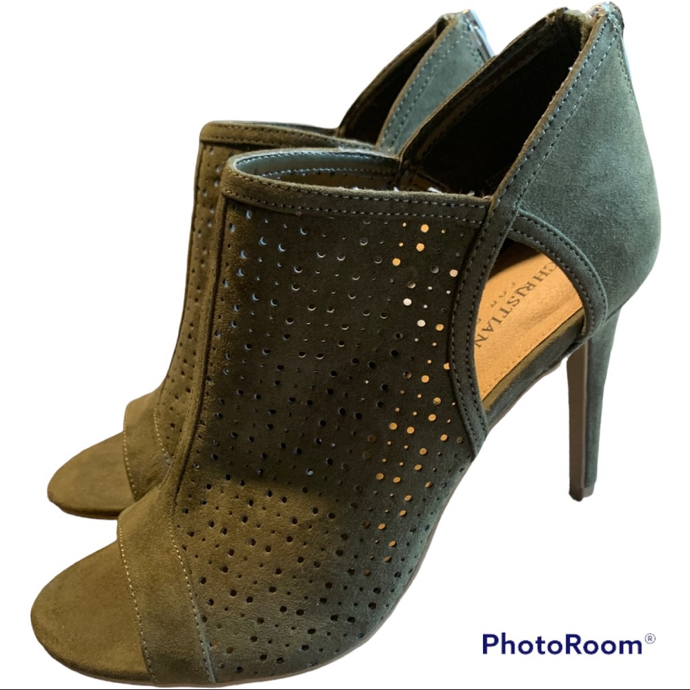 Heels, adorable 3 inch heel, green, wore once